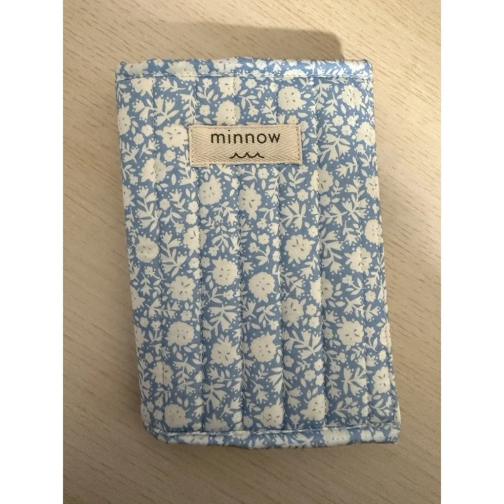 Minnow Blue Alpine Fiore Quilted Passport‎ Cover Holder